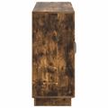 vidaXL Servírovacia skriňa Dymový dub 89 x 34,5 x 77 cm
