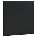 vidaXL Paraván so 4 panelmi, čierny 160x180 cm oceľ
