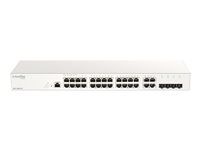Prepínač - 24 x 10/100/1000 + 4 x kombinácia SFP