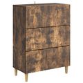 vidaXL Zásuvkový kabinet 66 x 34,5 x 90 cm Kompozitné drevo Dymový dub