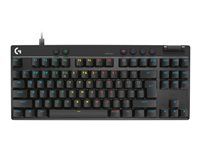 Klávesnica - TKL - podsvietenie - USB - QWERTY - US medzinárodná - klávesový spínač: lineárny - čierna