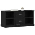 vidaXL TV skrinka 99,5 x 35,5 x 48 cm Čierny dub Kompozitné drevo