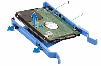 DELL rámeček pre 2,5" HD pre Optiplex 3050 / 5050 / Vostro 3668 / 3268 Rámeček, pre 2.5" SATA HDD/SSD, do PC OptiPlex, Inspiron, Vostro