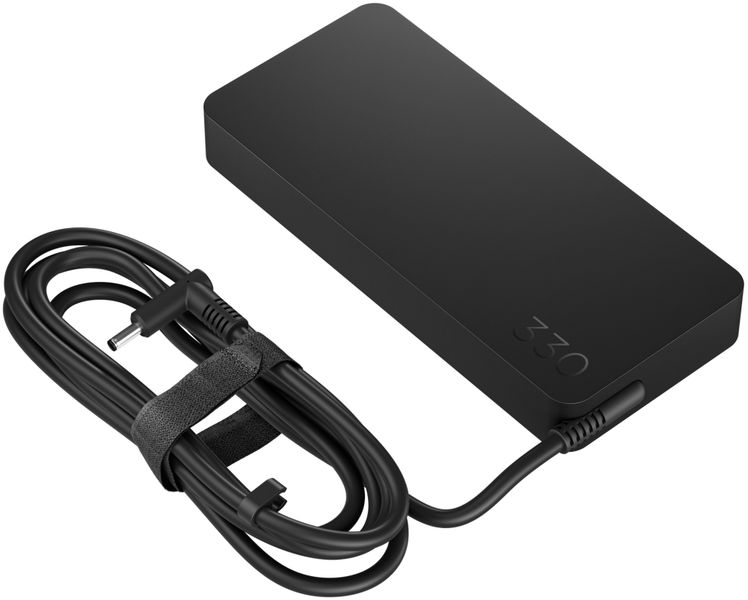 HP 330W SMT AC ADPT EURO Napájecí adaptér, 330 W, 19,5 V, 4,5mm barelový konektor, úcinnost 89 %, ochrana proti prepetí, 10 % recyklovaný plast, cerný