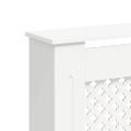 vidaXL Kryty na radiátor 2 ks, biele 172x19x81,5 cm, MDF