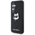 Puzdro Karl Lagerfeld HC PU Monogram Choupette Head pre Samsung Galaxy S25 čierne