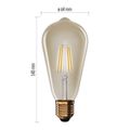 LED žiarovka Vintage ST64 / E27 / 4,5 W (40 W) / 420 lm / teplá biela