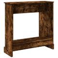vidaXL Obloženie krbu dymový dub 90x30x90 cm kompozitné drevo