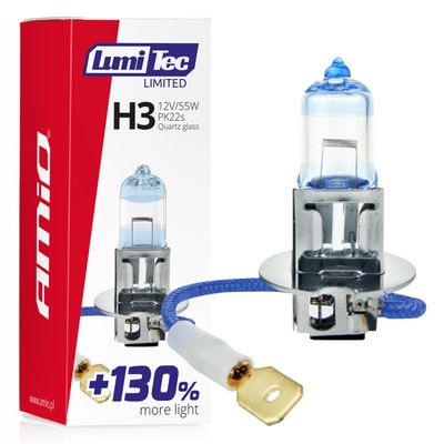 Halogénová žiarovka H3 12V 55W LumiTec LIMITED +130%