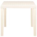 vidaXL Záhradný stôl biely 79x65x72 cm plast