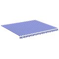 vidaXL Náhradná látka na markízu, modro-biela, 400x350 cm, polyester