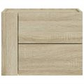 vidaXL Nástenné nočné stolíky 2 ks dub sonoma 45x30x35 cm