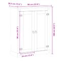 vidaXL Skriňa na topánky s poličkou s dverami Biela 86 x 38,5 x 108 cm