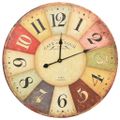 vidaXL Vintage nástenné hodiny 60 cm rôznofarebné