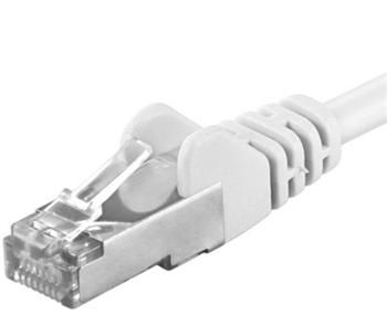 Premiumcord Patch kábel CAT6a S-FTP, RJ45-RJ45, AWG 26/7 1,5 m, biela