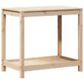 vidaXL Stôl na presádzanie s policou 82,5x50x75 cm masívna borovica