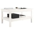 vidaXL Konferenčný stolík biely 80x50x40 cm borovicový masív