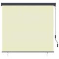 vidaXL Vonkajšia zatemňovacia roleta 170x250 cm krémová