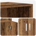 vidaXL Highboard Staré drevo 70 x 42,5 x 185 cm Kompozitné drevo
