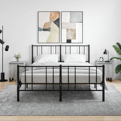 vidaXL Nočné skrinky 2 ks sivá sonoma 40x30x50 cm kompozitné drevo