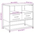 vidaXL TV skrinka biela 68x39x60,5 cm oceľ
