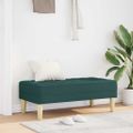 vidaXL lavička s vankúšom Tmavozelená 113 x 57 x 39 cm látka