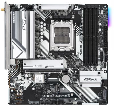 OPRAVENÉ - ASRock A620M Pro RS WiFi / AMD A620 / AM5 / 4x DDR5 DIMM / 3x M.2 / HDMI / DP / USB-C / WiFi / mATX Základní deska, AMD A620, AM5, 4× DDR5 DIMM (max. 192GB), Wi-Fi, 3× M.2, HDMI, DisplayPort, USB-C, mATX - OPRAVENÉ