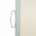 vidaXL Zaťahovacia bočná markíza na terasu 100x314 cm, krémová