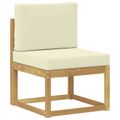 vidaXL Záhradná súprava gaučov 4 ks Biela a krémová