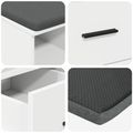 vidaXL Predsieňová lavica Biely 60 x 38 x 46 cm