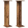 vidaXL Stojan na rastliny 2 ks Staré drevo 25 x 25,5 x 100,5 cm