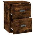 vidaXL Nástenné nočné stolíky 2 ks dymový dub 41,5x36x53 cm