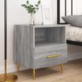 vidaXL Nočné stolíky 2 ks sivé sonoma 40x35x47,5 cm kompozitné drevo