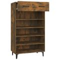 vidaXL Botník dymový dub 60x35x105 cm spracované drevo