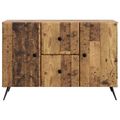 vidaXL Servírovacia skriňa so zásuvkou Staré drevo 89 x 34,5 x 60 cm