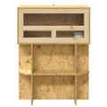 vidaXL Terárium Hnedá 60 x 30 x 80 cm OSB
