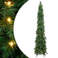 vidaXL Umelý predsvietený vianočný stromček so 130 LED 210 cm