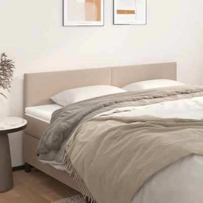 vidaXL Čelá postelí kapučínové 200x5x78/88 cm umelá koža