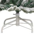 vidaXL Umelý Sklápací Vianočný Stromček Biela 150 cm PE a PVC
