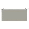 vidaXL Vankúš na lavičku SOEST 100% polyester Sivá 110 x 50 x 8 cm