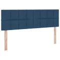 vidaXL Postel s úložným prostorem a matrací Modrá 120 x 200 cm Zamat