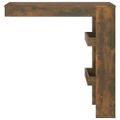 vidaXL Nástenný barový stôl dymový dub 102x45x103,5cm spracované drevo