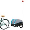 vidaXL Vozík za bicykel, čierno modrý 30 kg, železo