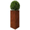 VidaXL Záhradné kvetináče 2 ks trojuholník 40x34,5x75 cm korténová oceľ