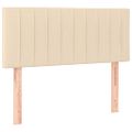 vidaXL Boxspring posteľ s matracom krémový 120x200 cm látka