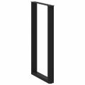 vidaXL Nohy barového stola v tvare U, 2 ks, čierne, 60 x (110-111) cm, oceľové