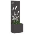 vidaXL Záhradná clona na súkromie Rezací Čierna 50 x 32 x 150 cm