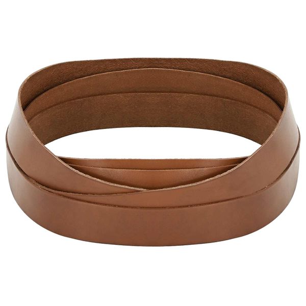 vidaXL Kožený remienok Hnedá 500 x 2,5 cm Koža