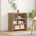 vidaXL Servírovacia skriňa Hnedá 70 x 41 x 75 cm Kompozitné drevo