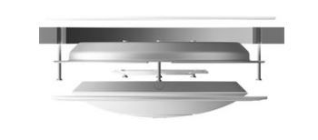UBNT nanoHD-RCM-3, vestavný stropný držák 3-kusový